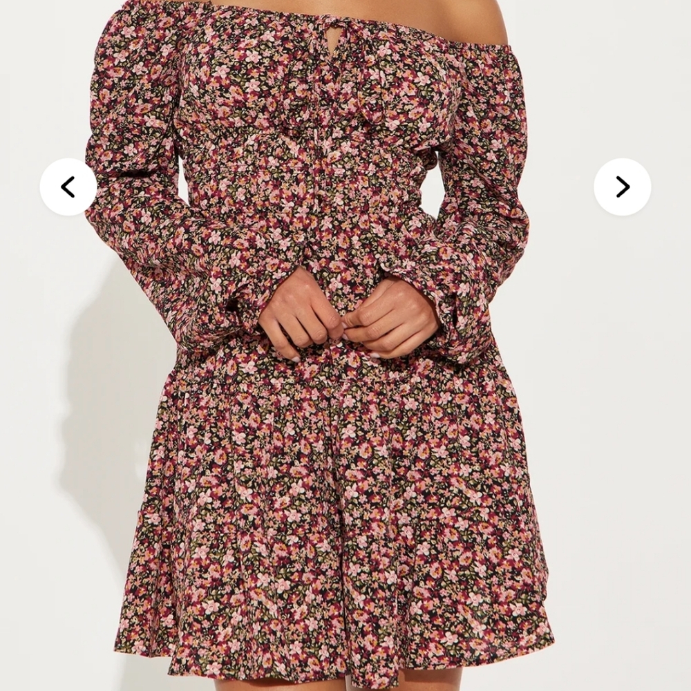 Floral Off-Shoulder Dress